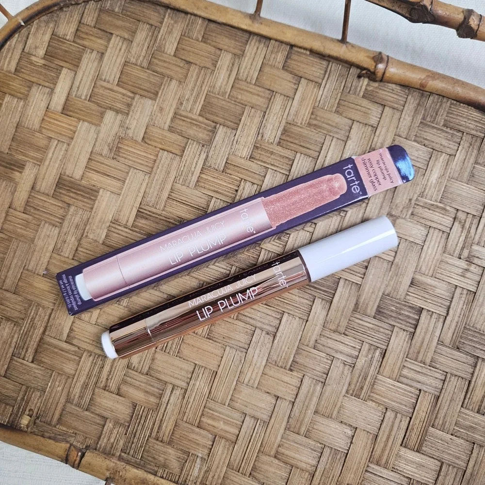 NEW Tarte Maracuja Juicy Lip‎ Plump Rosy Copper Shimmer Glass NIB